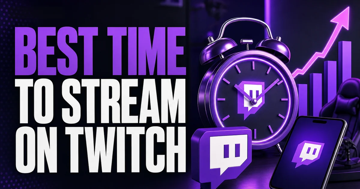 Best Time to Stream on Twitch: Analytics-Based Guide Best Time to Stream on Twitch: Analytics-Based Guide