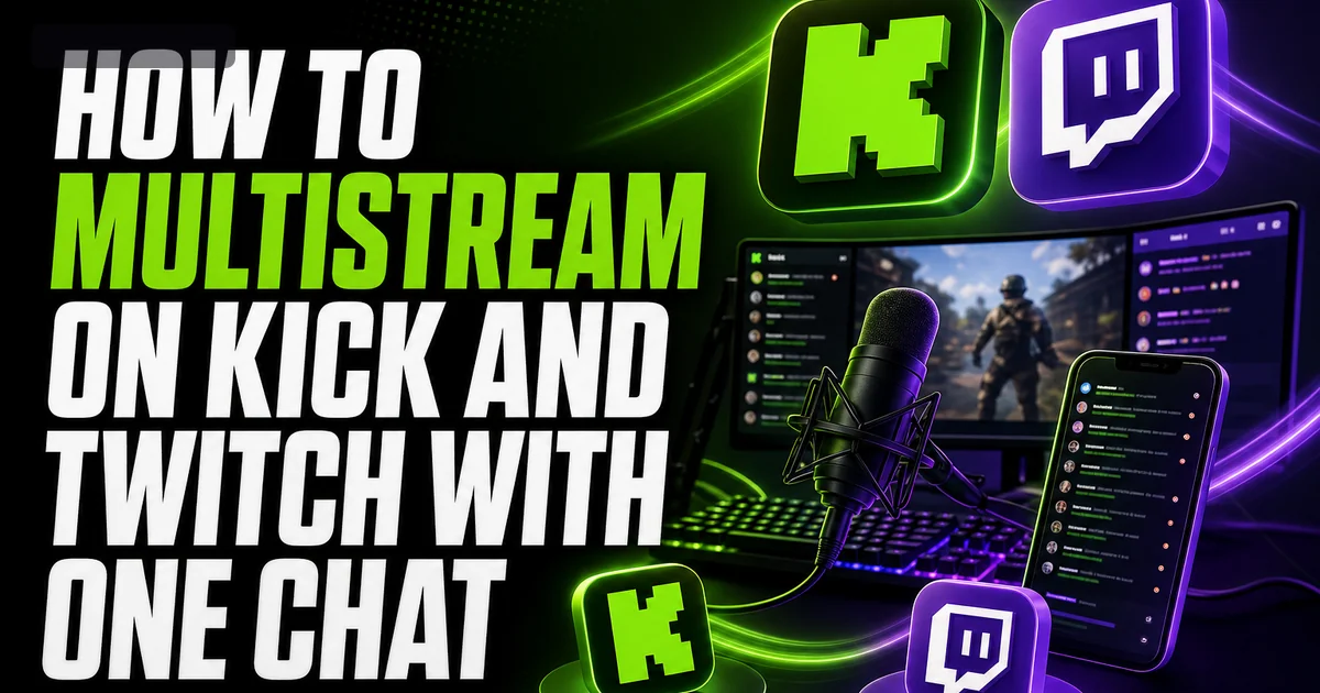 How to Multistream on Kick and Twitch With One Chat How to Multistream on Kick and Twitch With One Chat