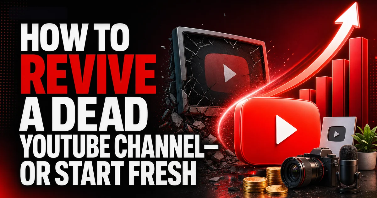 How to Revive a Dead YouTube Channel—or Start Fresh How to Revive a Dead YouTube Channel—or Start Fresh