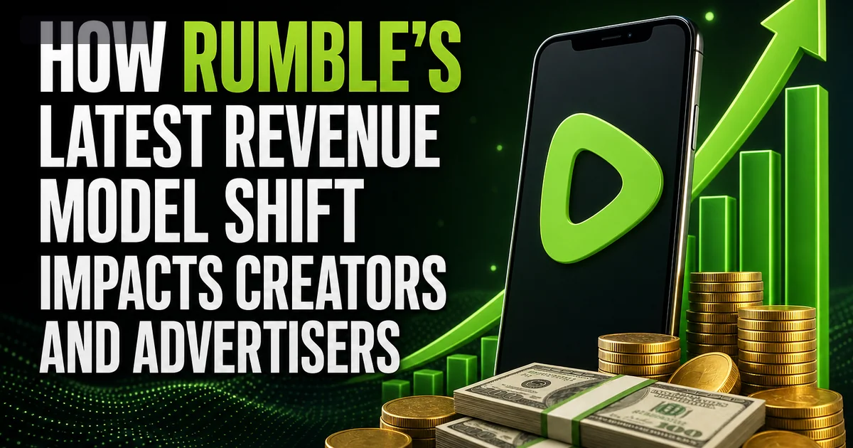 How Rumble's Latest Revenue Model Shift Impacts Creators and Advertisers How Rumble's Latest Revenue Model Shift Impacts Creators and Advertisers
