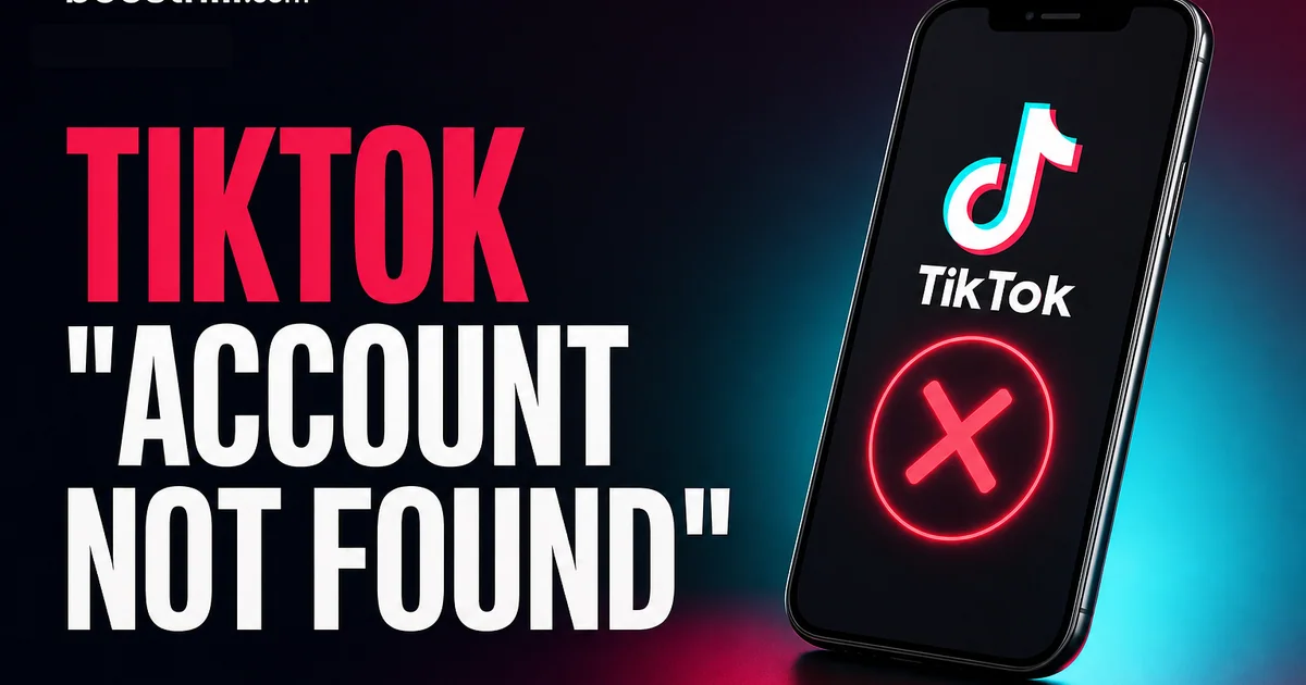 TikTok "Account Not Found": Why It Happens and How to Fix It TikTok "Account Not Found": Why It Happens and How to Fix It