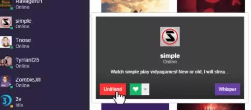 removing twitch friend on pc