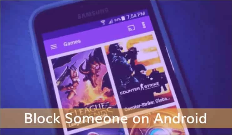 block someone on android
