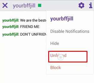 twitch unfriend option