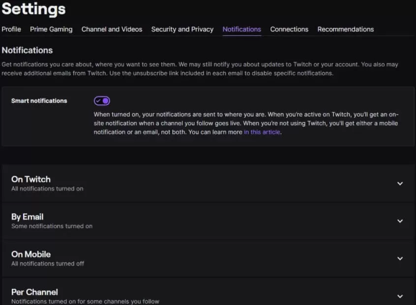 twitch notification settings