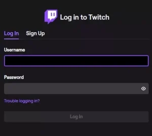 how to login with twitch