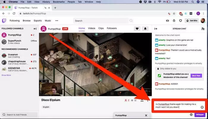 How to Whisper on Twitch