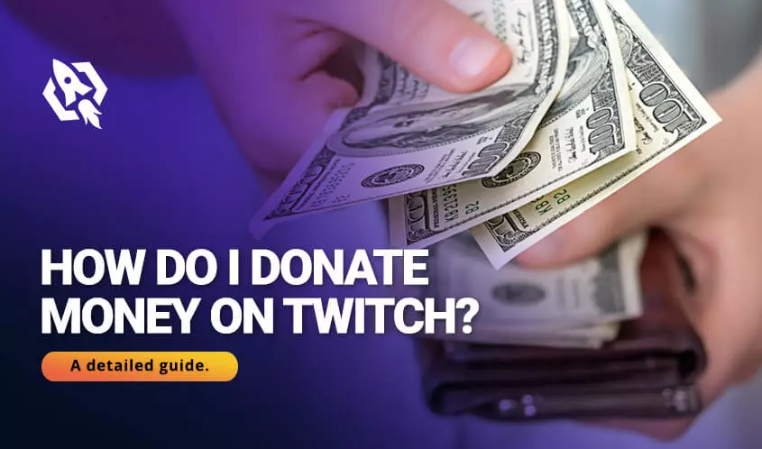 How do I donate money on Twitch?