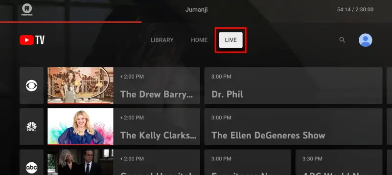 record live youtube tv