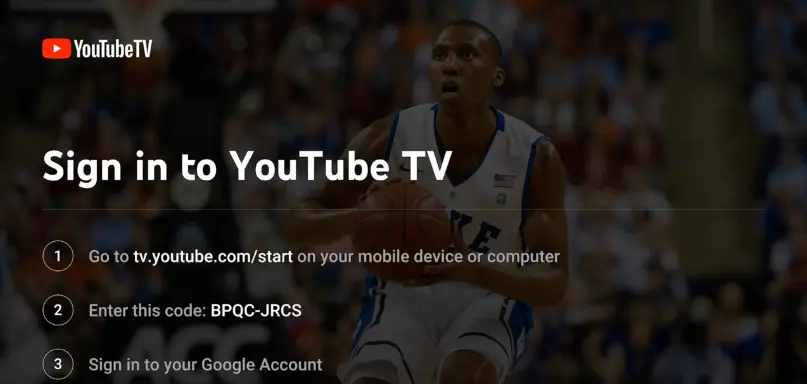 sign into youtube tv