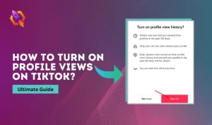 how to turn on profile views on tiktok