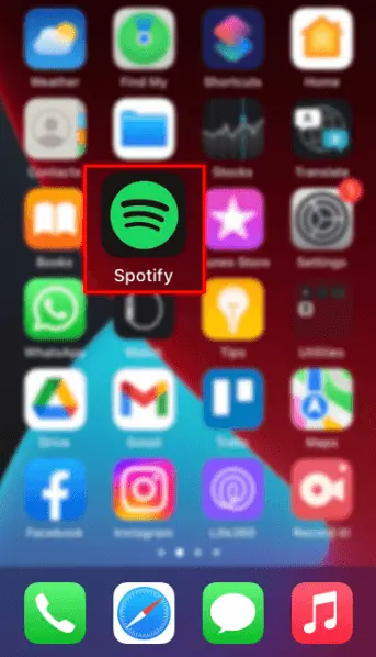 spotify app in mobile phone