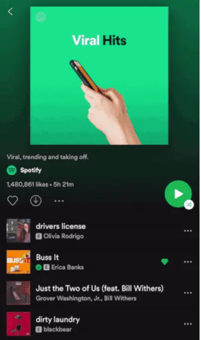 Spotify platform