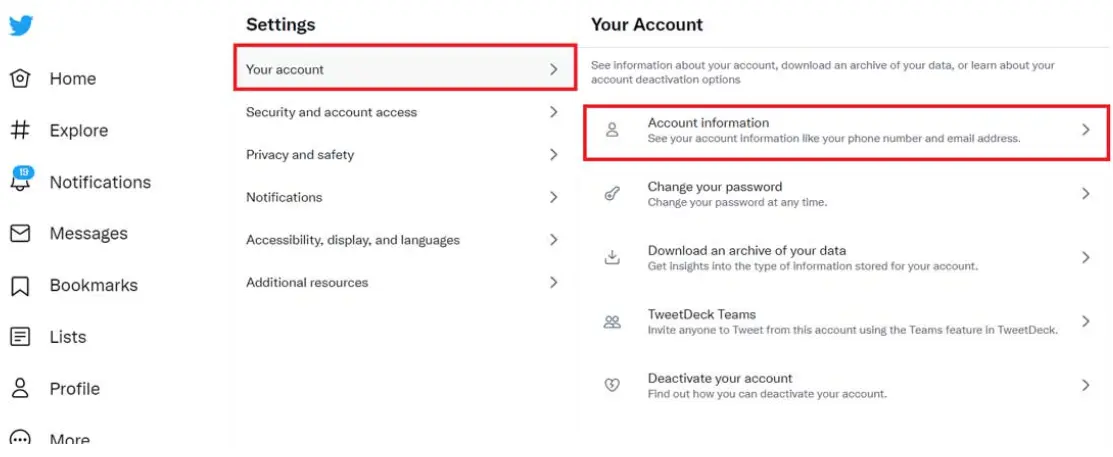 Account Information