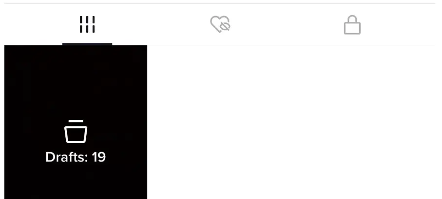 tiktok drafts
