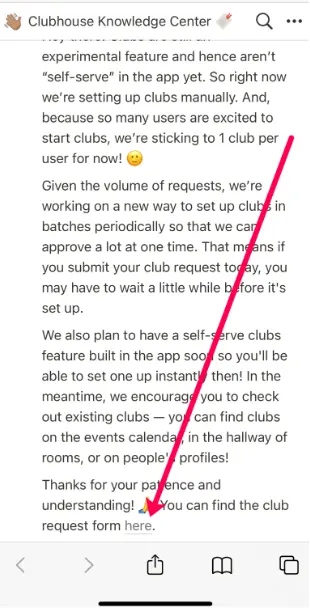 find the club request form here
